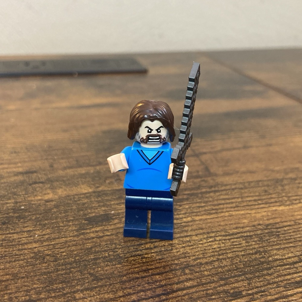 LEGO 21272 / 21273 A Minecraft Movie Steve Minifigure (Jack Black) w/ Sword - Picture 1 of 6